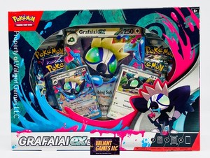 grafaiai ex box booster packs Pokemon + Mabosstiff ex Box – MHDEALSPLUS This Toxic Monkey Pokémon makes use of its poisonous saliva to take down its opponents in battle Pokemon Grafaiai ex Collection 6-Box