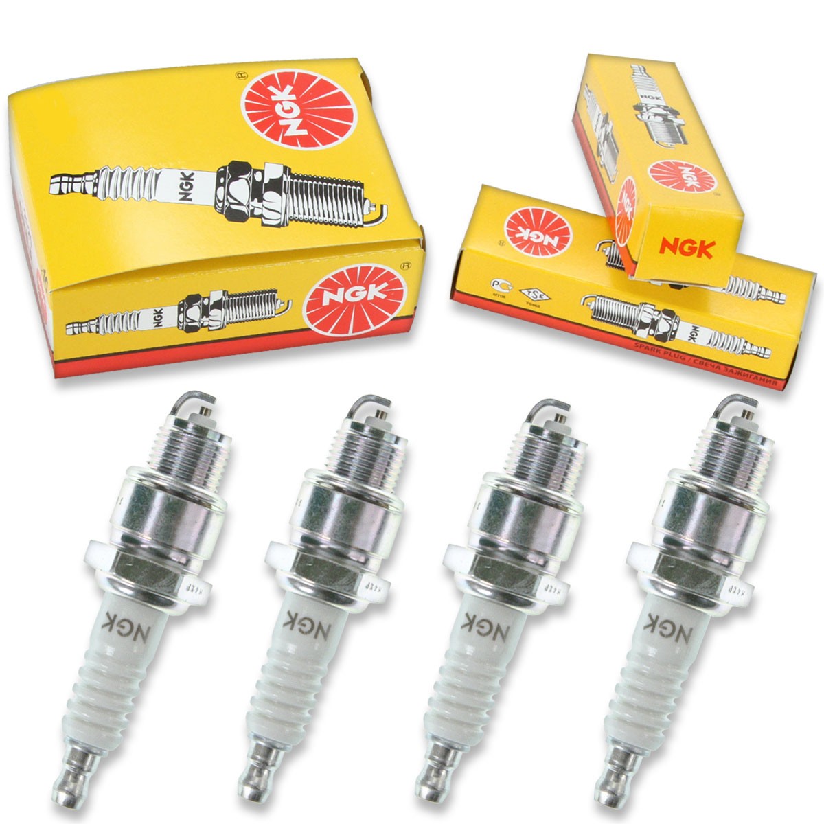 4pcs for Nissan   NS 2.5A2 NGK Standard Spark Plugs 2-Stroke 2.5 HP Kit Set om