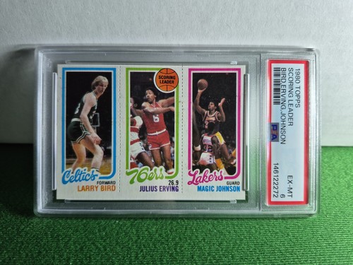 Larry Bird / Julius Erving / Magic Johnson #34 / 139 / 174 Basketball Cards 1980 Topps card price