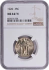 1920 Standing Liberty Silver Quarter MS64FH NGC