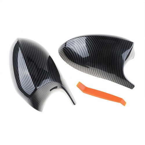 2X Tapas de cubierta de espejo retrovisor lateral de fibra de carbono para BMW E90 E91 325i 328i 335i 2005-2008 - Imagen 10 de 14