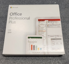 Genuine Microsoft Office Professional Plus DVD 2019 License for 1 PC Lifetime