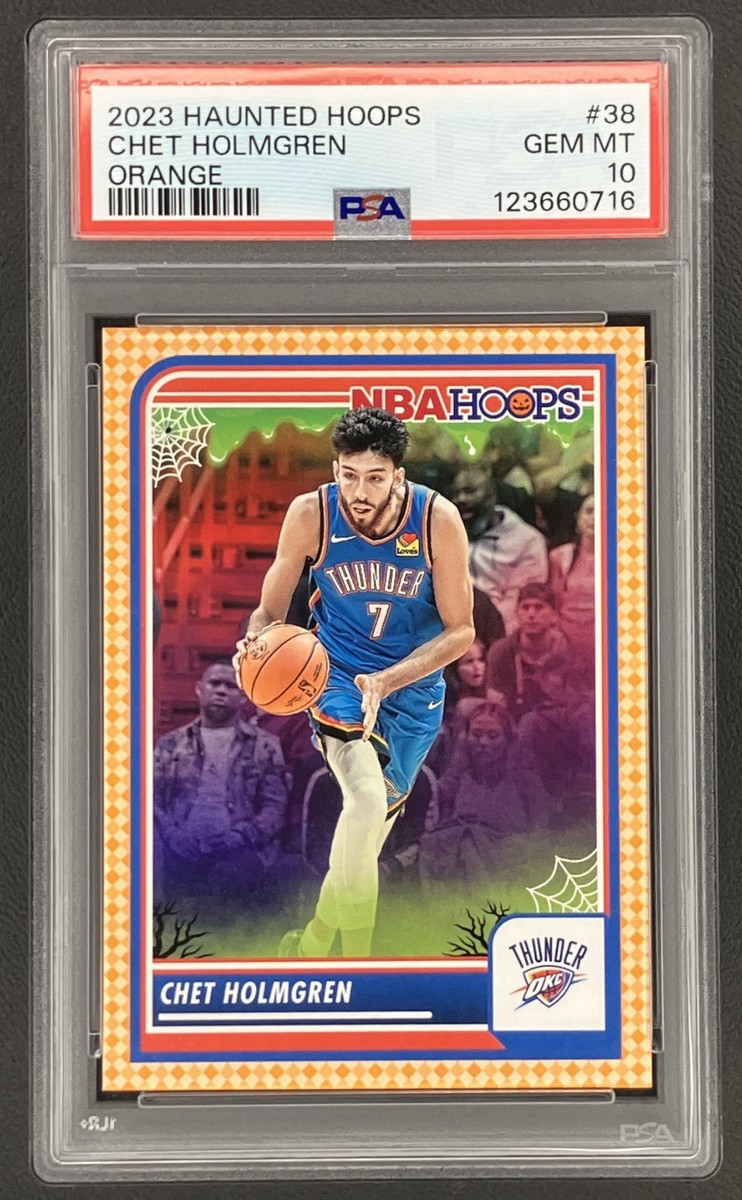 Chet Holmgren 2023-24 Panini Haunted Hoops Orange #38 PSA 10 Low