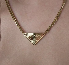 Pradah Triangle Chain Necklace Gold Plated
