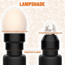 Plug Egg Tester Cool LED Light Egg Candler Chicken Flashlight Candeling