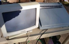 Vintage Brother WP-3400 Word Processor with Monitor. For Parts Or Repair 