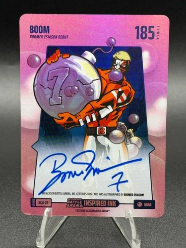 2025 Bo Jackson Battle Arena BOOM BOOMER ESIASON BUBBLEGUM AUTO GUM AUTOGRAPH