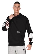 Adidas Adicolor Tricolor Trefoil Men's Sz M Black Hoodie GN3570
