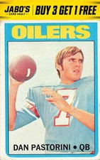1972 Topps #156 Dan Pastorini Vintage Football Card