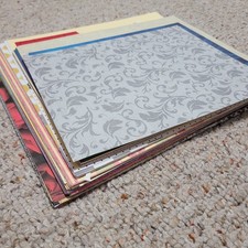 Lot of Misc. Scrapbook Paper 4 lbs. Most Are 12" x 12" Sheets, See Photos