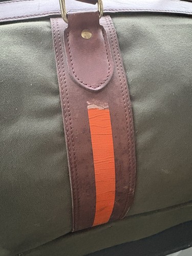 Vintage Orvis Canvas Leder Reisetasche mit Henkeln LESEN - Bild 6 von 17