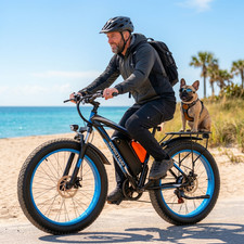 26"Fat Tire Electric Bike for Adults 30MPH 70Mile 1500W Offroad Commuter Bicycle