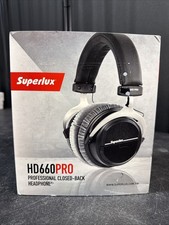 Superlux HD660 Pro Professional Closed Back Monitoring Headphones, 150ohm, New