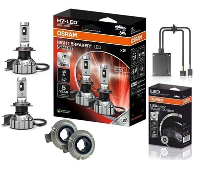 OSRAM NIGHT BREAKER H7 LED 330% Set für Opel Astra H inkl. H7 & Canbus-Adapter - Bild 1 von 4