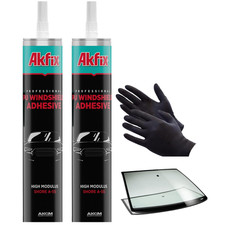 Urethane Windshield Adhesive Black 1x10.1 Fl.oz. - Fast Curing Car Window 2 Pc