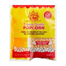 ✅NEW- Carnival King Popcorn Kernels 4oz Packs Bulk Case of 24 for Popcorn Machin