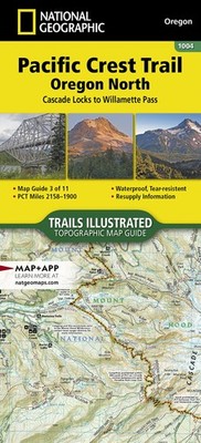 Pacific Crest Trail: Oregon North Map [Cascade Locks to Willamette Pass] (Nation