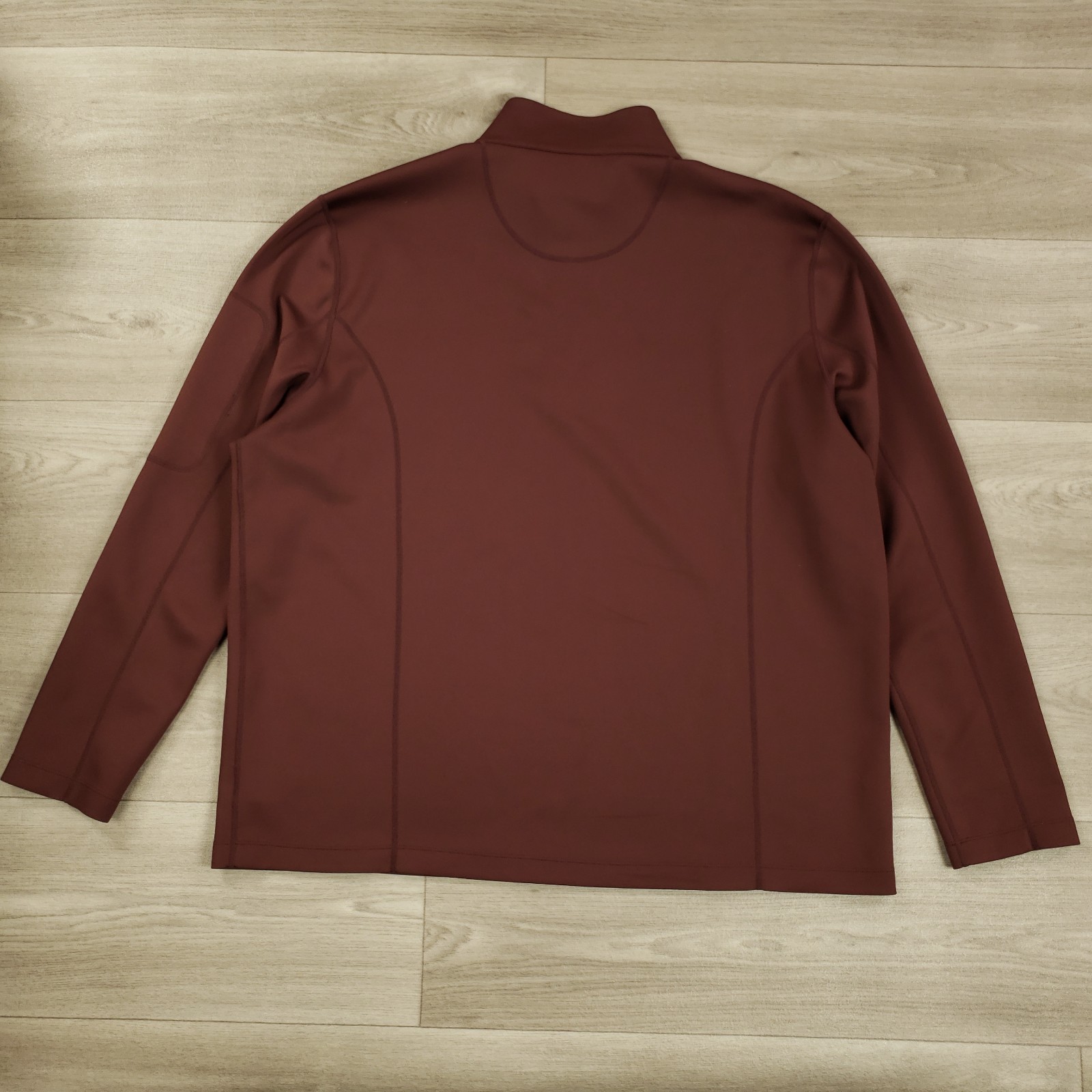 UNTUCKit Performance 1/4 Zip Pullover Men XXL Bur… - image 5