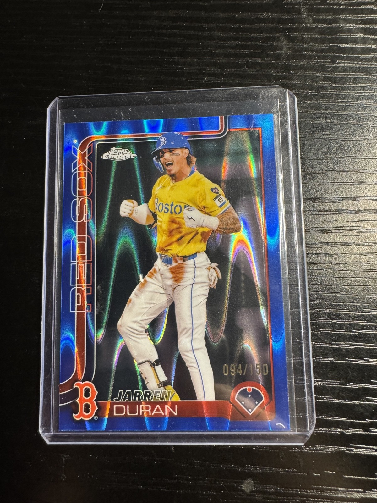 2025 Topps Chrome - Jarren Duran Blue RayWave Refractor /150