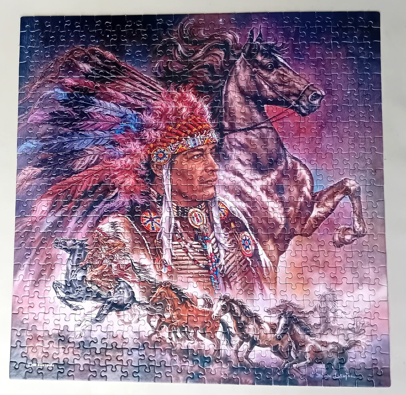 PRE-LOVED: SunsOut Nightriders by Bruce Lakofka 500 piece jigsaw puzzle