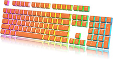 Pudding Keycaps Set  Doubleshot PBT Keycap Set  Full 112 OEM Profile Key Set 