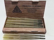 200 X Pre- Rolled Cones ( 100 X 2 ) King Size 109MM Unbleached Smoking Cones.