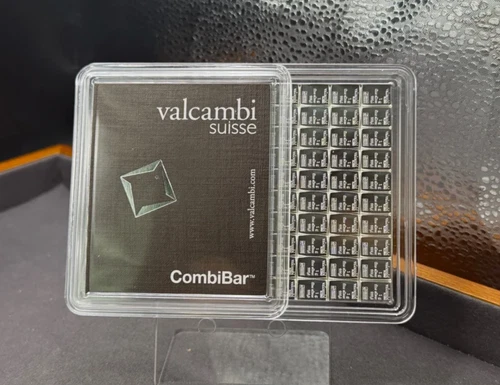 100 Gram Valcambi Suisse Silver CombiBar 100 x 1g Sealed in Assay