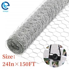 2" Holes 24"×150' High Quality Galvanized Poultry Net Metal Fencing Chicken Wire