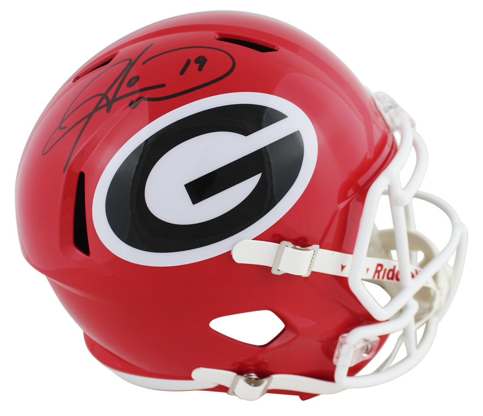 Hines Ward Autographed Signed Georgia Bulldogs Georgia Authentic Full Size Speed Rep Helmet BAS Witnessed 