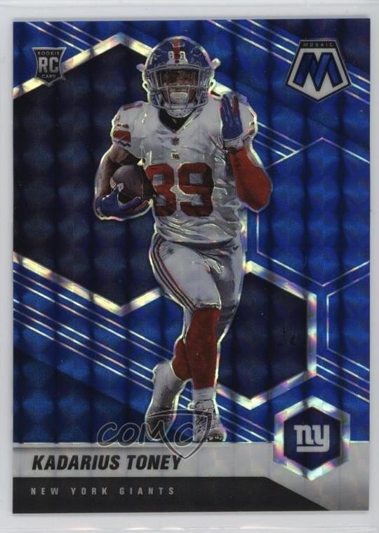 2021 Panini Mosaic Rookies Blue Mosaic Prizm 17/99 Kadarius Toney #312 1q1l