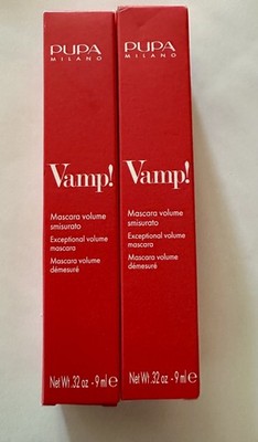 Pupa Milano ~Vamp! ~Exceptional Volume Mascara~100 schwarz ~brandneu~2er Pack~