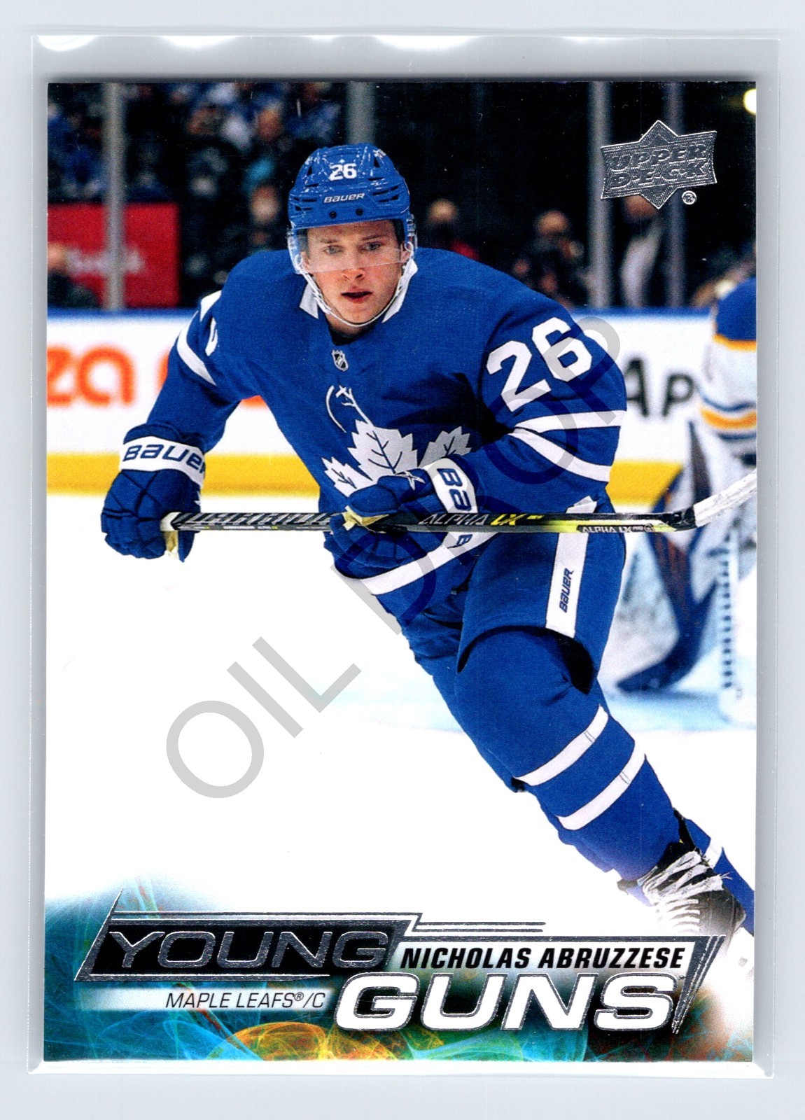 Nicholas Nick Abruzzese 2022-23 Upper Deck Young Guns YG Rookie RC #234 Leafs