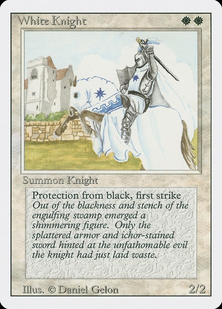 (4x) White Knight - MtG Revised/3rd Edition - Common NM 1994