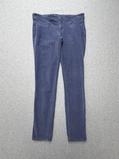 Pilcro And The Letterpress Pants Womens 28 Blue Corduroy Chino Tapered Stretch