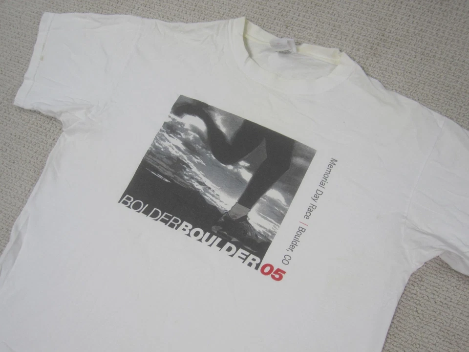 Vintage Bolder Boulder Shirt Mens Large New Balance 10K 2005 Boulder CO 00s - Image 2 of 4