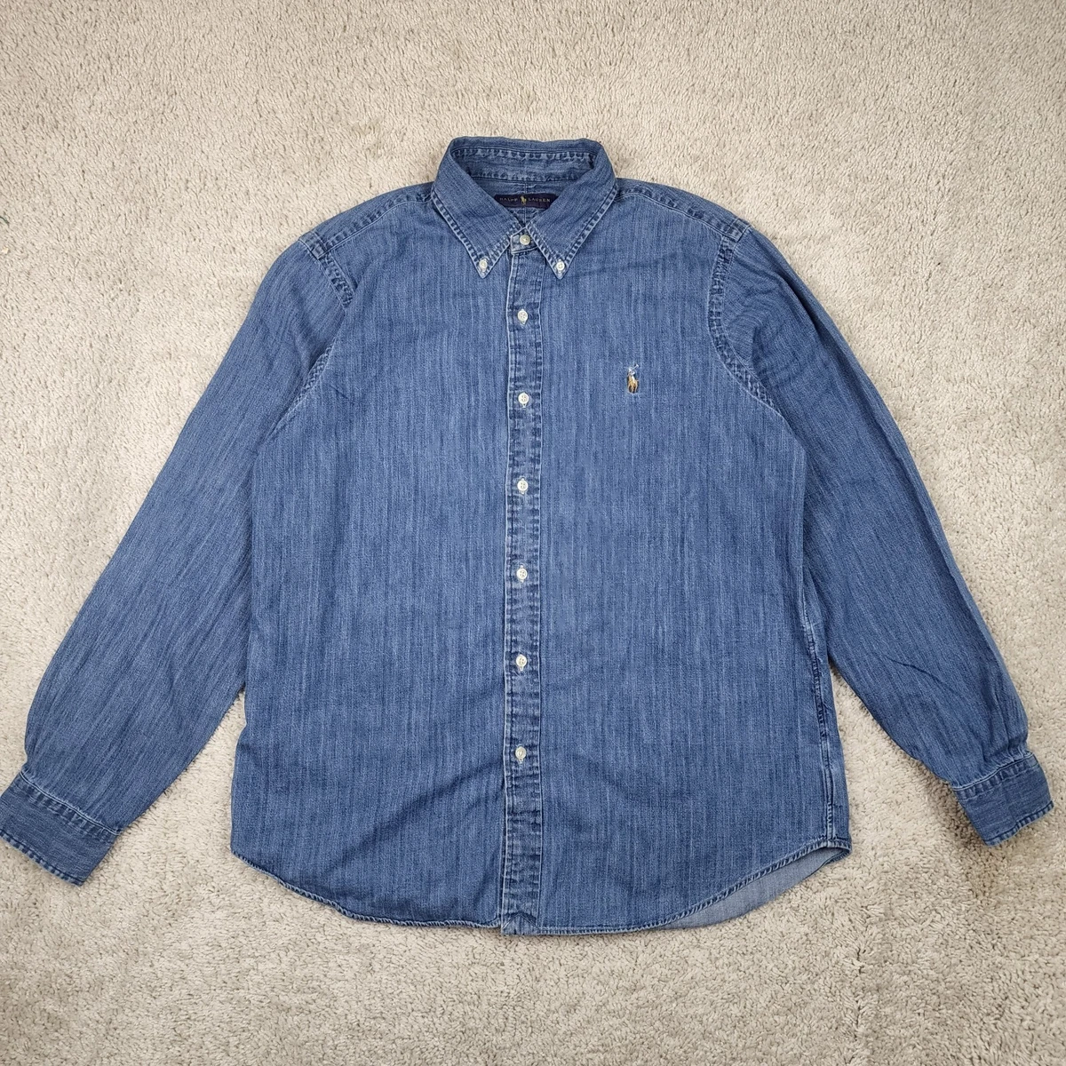 Polo Ralph Lauren Chambray Casual Button-Down Shirts for Men for