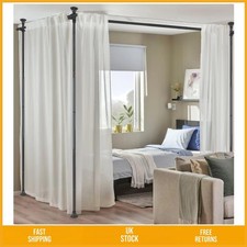 Adjustable Floor to Ceiling Heavy Duty Room Divider Tension Rod 120in x 114in