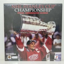 New 1999 NHL Stanley Cup Championship Official Commemorative Calendar Red Wings
