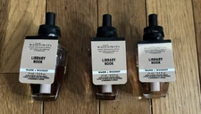 Lot Set of 3 Bath and Body Works Library Nook Wallflower Refill Paper Espresso