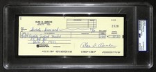 Alan Ameche Signed/Auto 1988 Bank Check 1954 Heisman Wisconsin PSA/DNA 205373