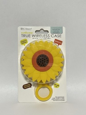 Sunflower AirPods Pro Case with Keychain Bytech True Wireless Cover New