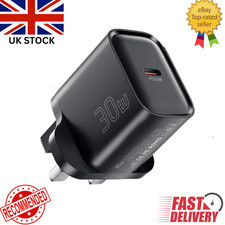 Image of 30W Type C 3.0 Fast Charger PD Power Adapter Plug For Apple iPhone 16 15 UK