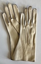 Genuine Deerskin Ladies Gloves Size 7 Table Cut Deep Butter Color