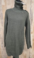 Marciano By Guess Green Blend Mock Doris Sweater Top Large Long Nwt 178 Buttons