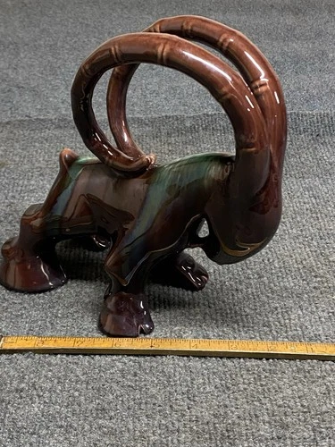 Vintage Royal Haeger Mid Century Ram Pottery Figurine Bookend By Royal Hickman