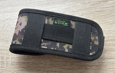 4” Camo Pocket Knife Sheath Horizontal Vertical Carry Nylon Heavy Duty Belt Loop