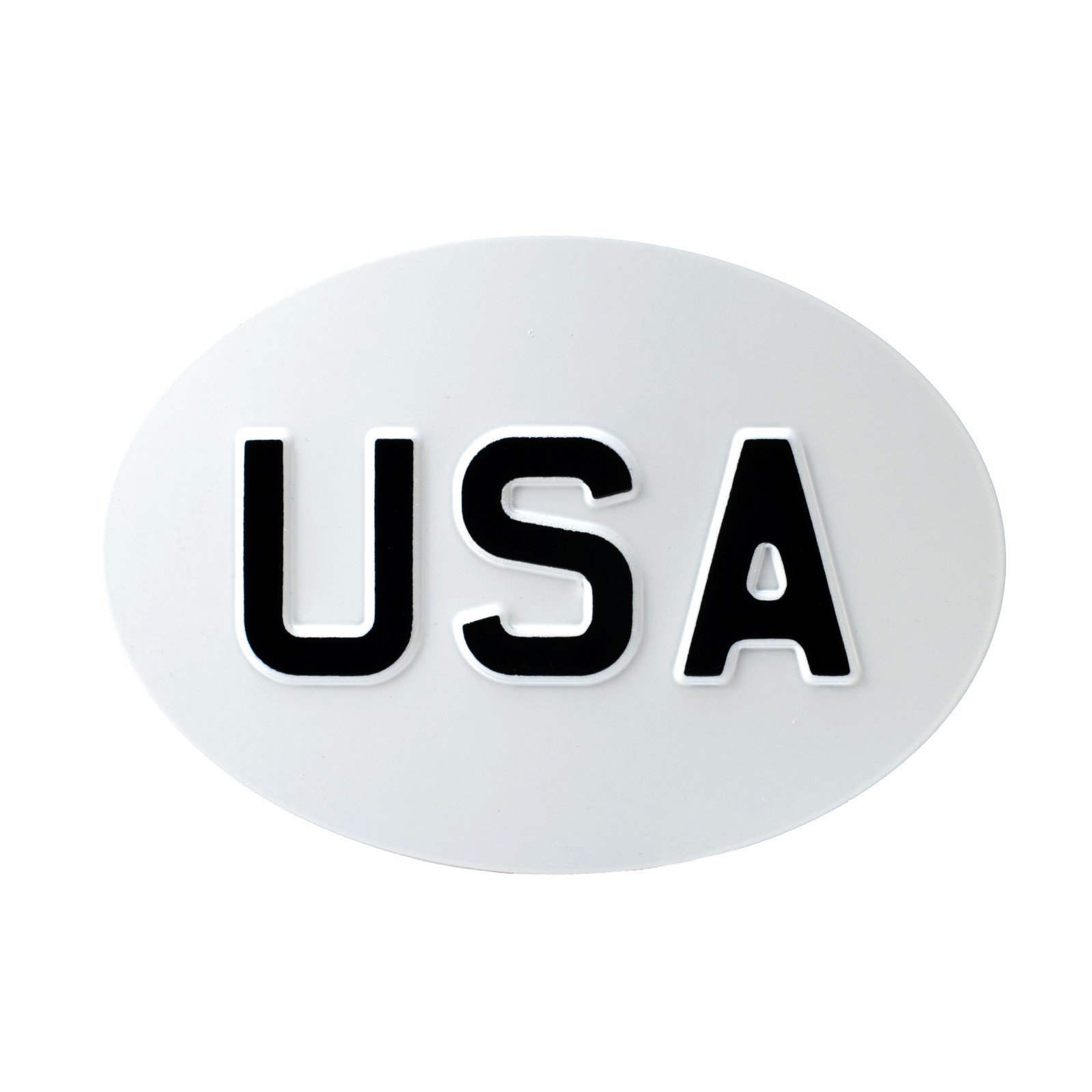 Jepson USA (United States) Country ID Plate for Classic Car White & Black