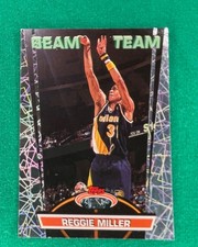 1992-93 Topps Stadium Club - Beam Team Reggie Miller #7 Soft Corner EX see pics