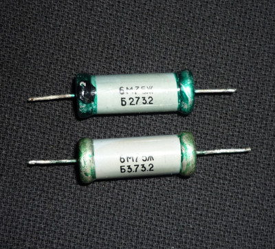 2pcs. 6.75MOhm ±0.05% MPX / МРХ High precision Resistor USSR SILVER-PLATED PINS