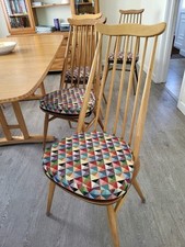 NEW Seat Cushions Pads Ercol dining chairs Tapestry Buffer Sit Bolster Pillow 